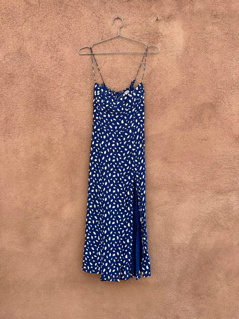 Blue & White Reformation Strap Dress, 2