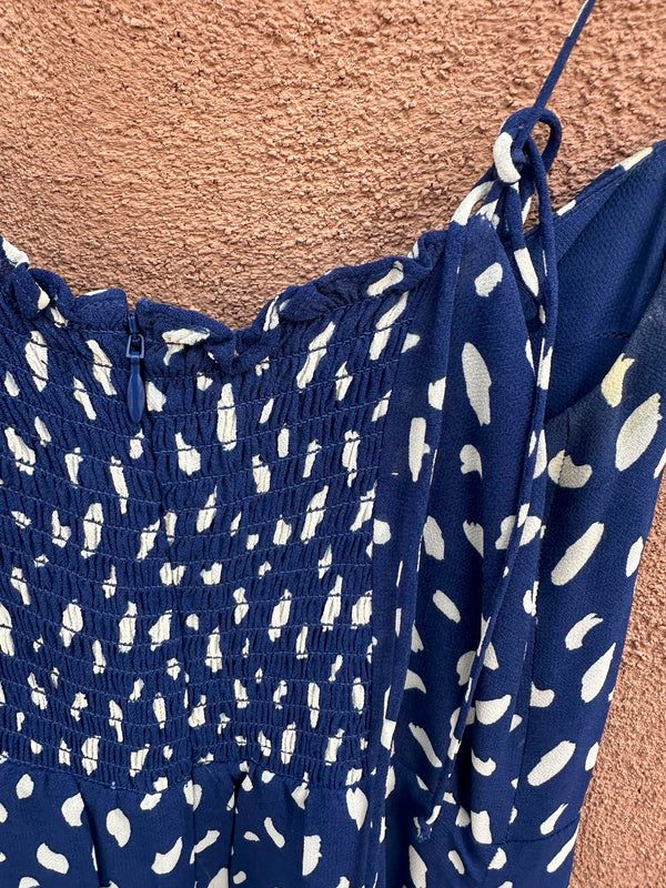 Blue & White Reformation Strap Dress, 2