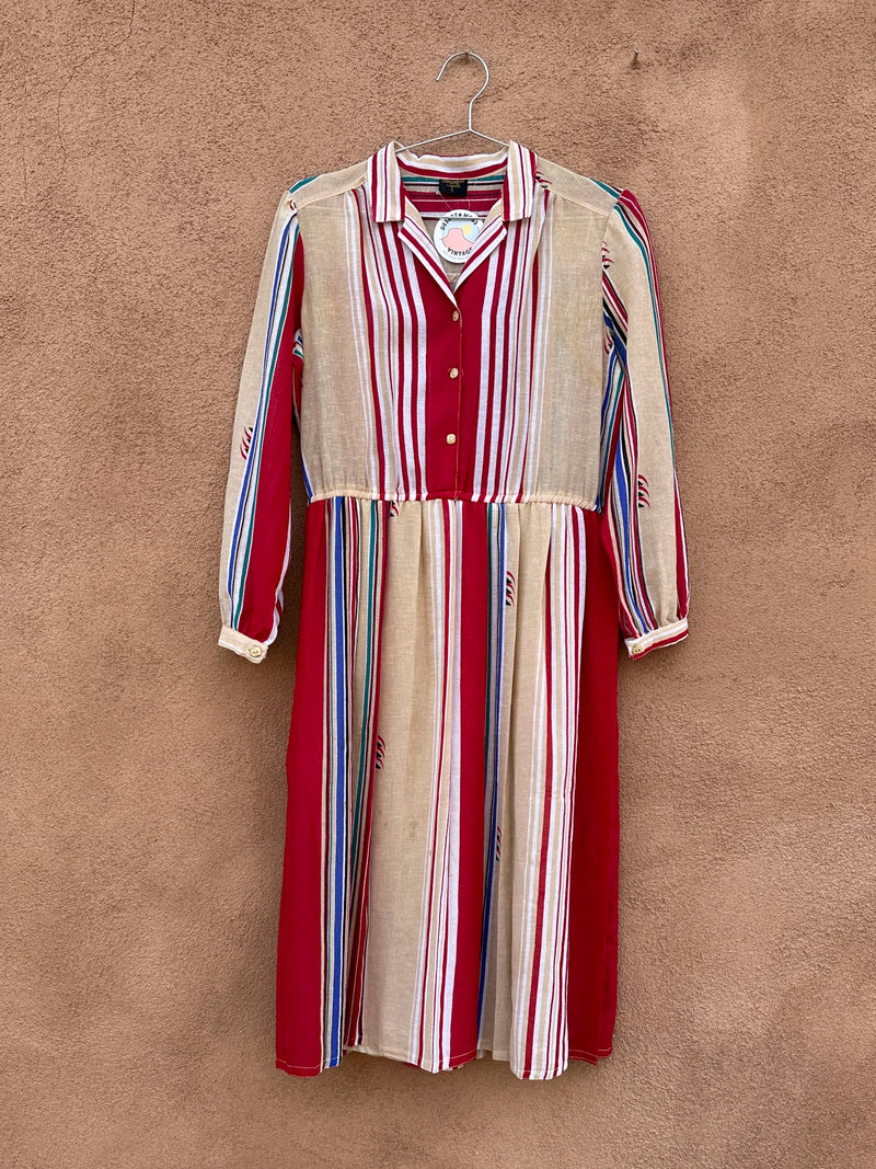 Classiques Original 1970's Striped Dress - as is