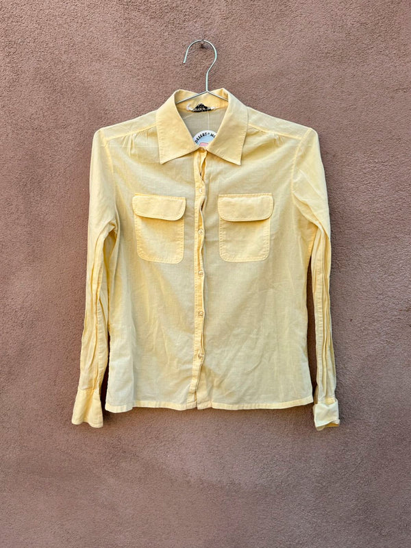 Yellow Franck Olivier Cotton Blouse, small