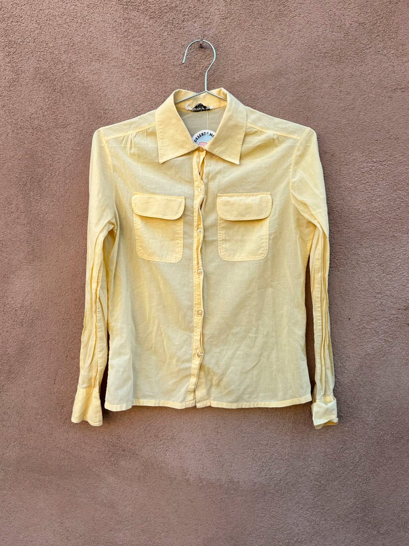 Yellow Franck Olivier Cotton Blouse, small