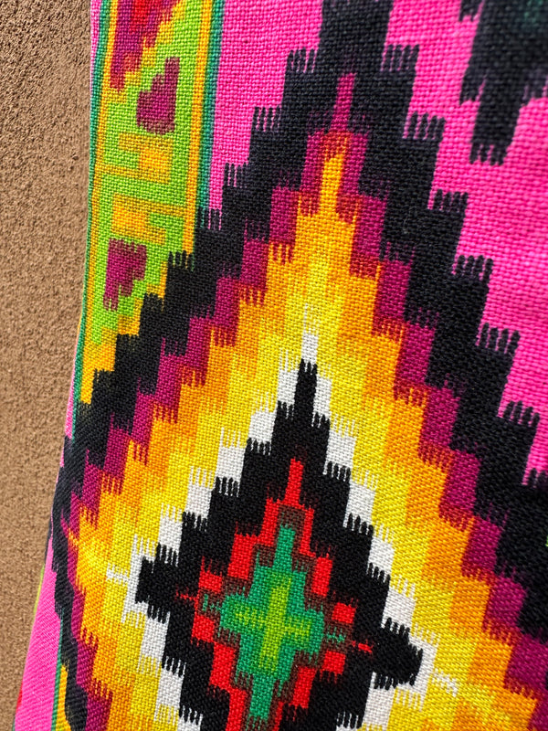 Southwest Style Multicolor & Pink Vest