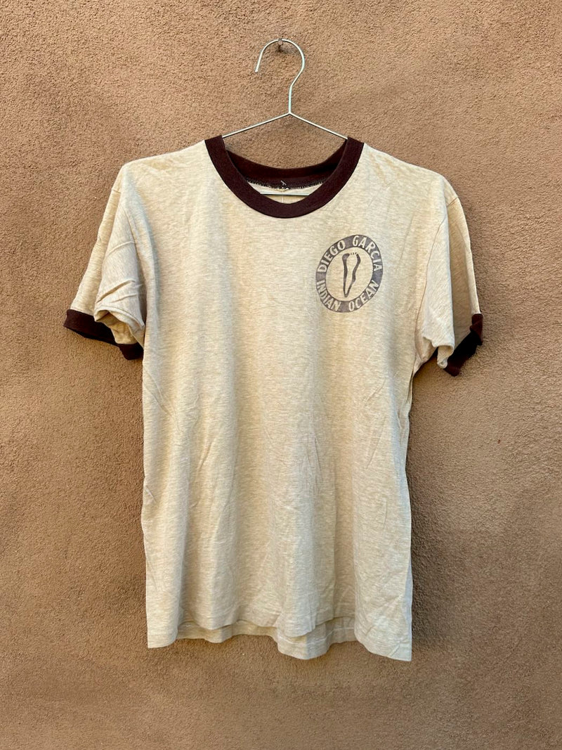 1980's Diego Garcia Indian Ocean Ringer T-shirt