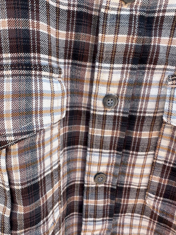 Earth Tone Plaid Flannel Pendleton Shirt