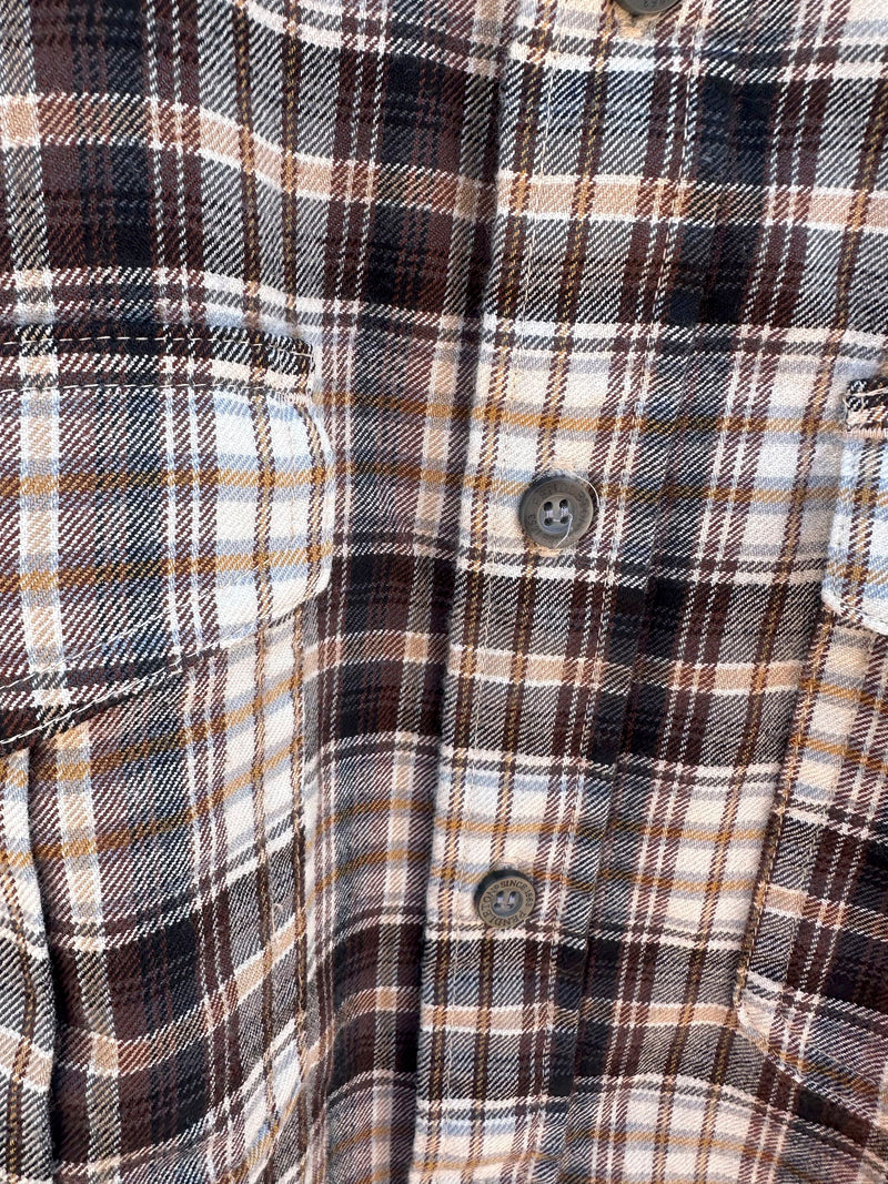 Earth Tone Plaid Flannel Pendleton Shirt