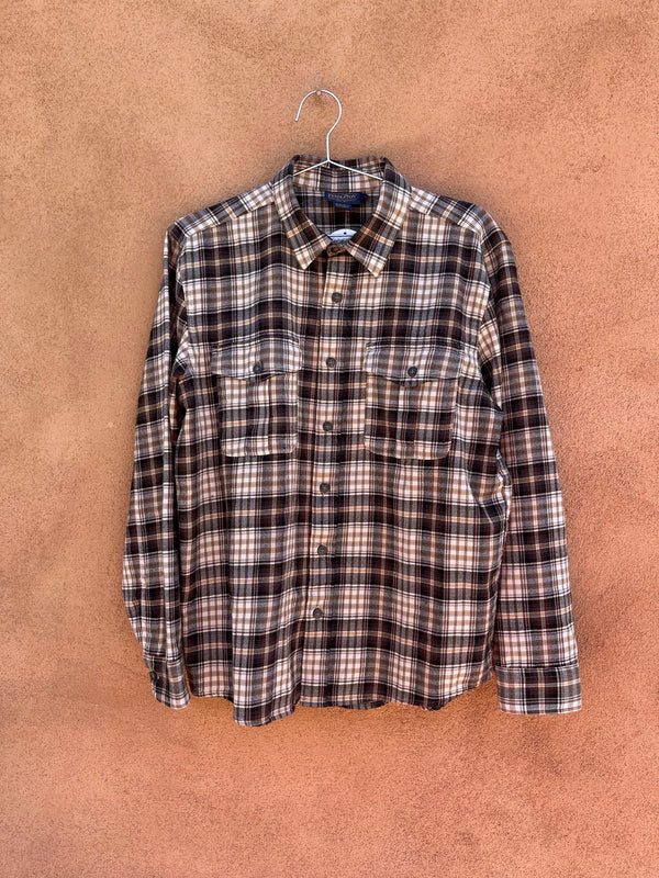 Earth Tone Plaid Flannel Pendleton Shirt