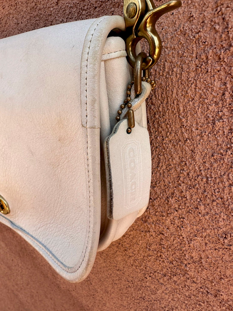 Eggshell Coach Crossbody Bag