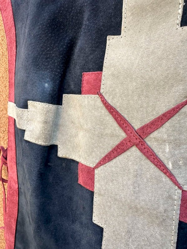 1970's Suede Tunic by Shayne, British Crown Colony of Hong Kong