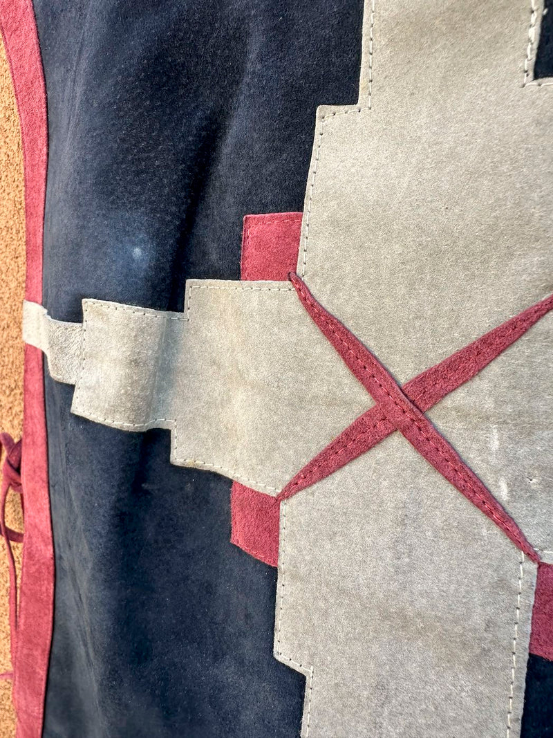 1970's Suede Tunic by Shayne, British Crown Colony of Hong Kong