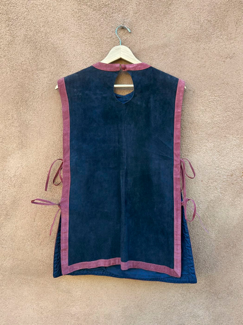1970's Suede Tunic by Shayne, British Crown Colony of Hong Kong