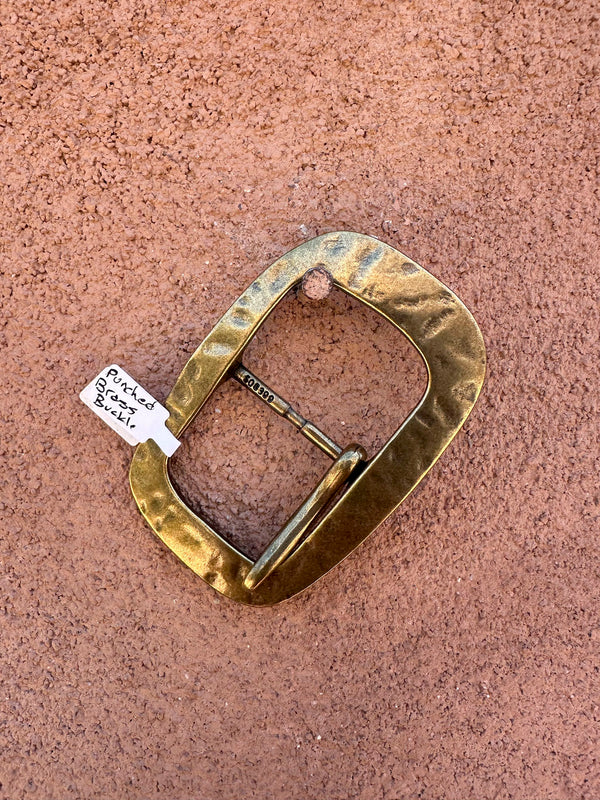 Punched Brass Belt Buckle