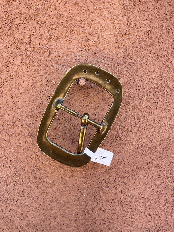 Punched Brass Belt Buckle