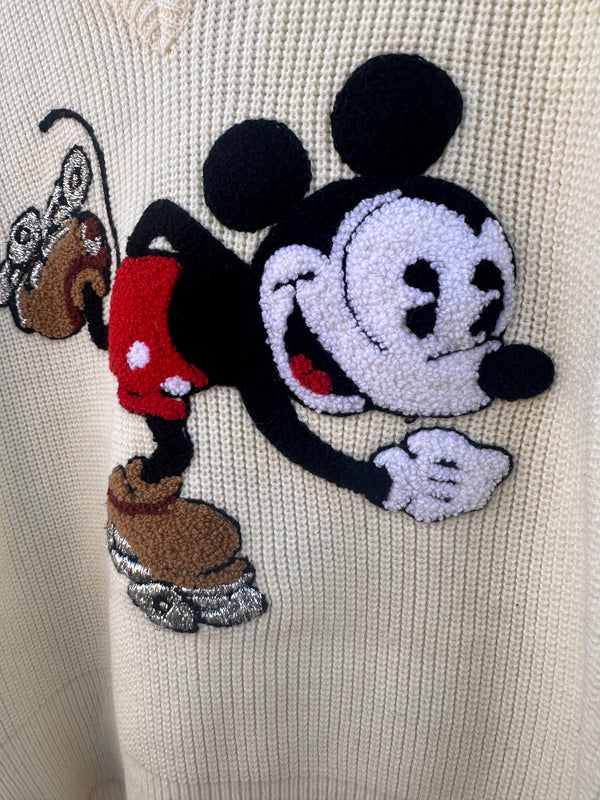 American Characters Mickey Mouse Rollerskating Sweater