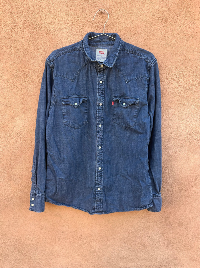 Levi's Button Snap Mid Wash Shirt