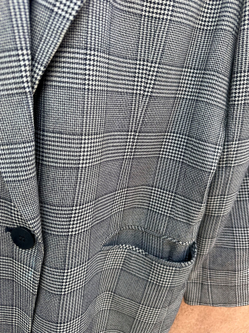 JH Collectibles Houndstooth Plaid Blazer, 10P