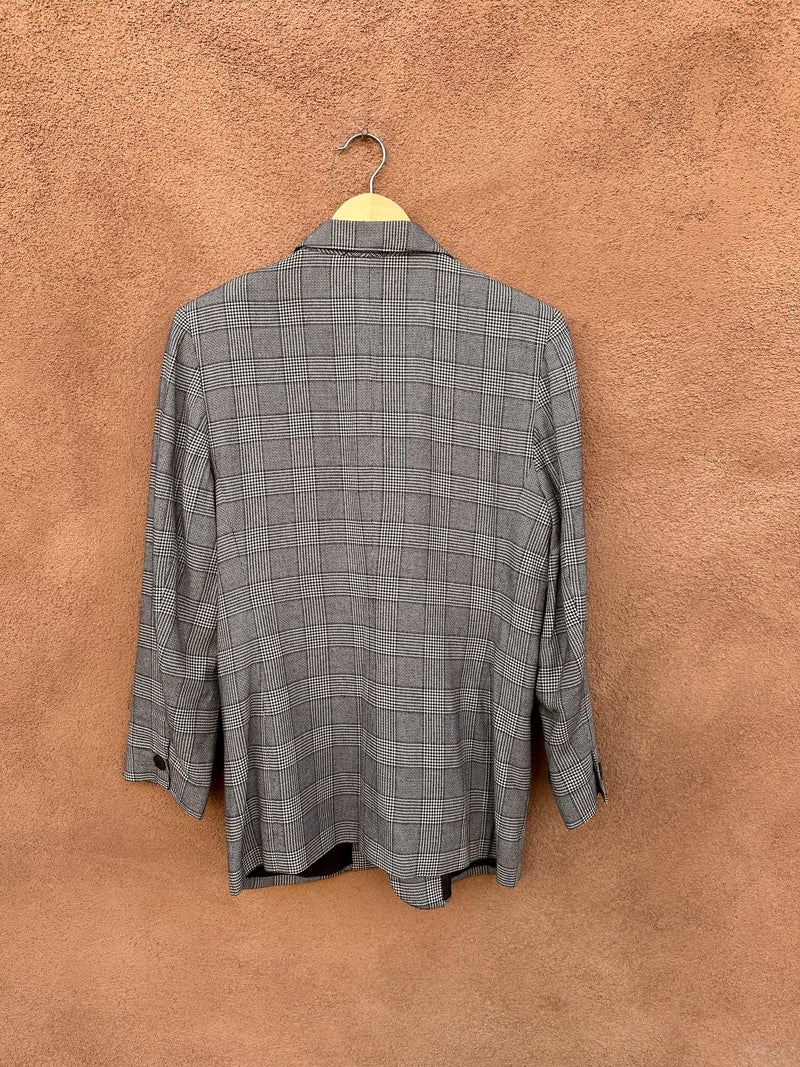 JH Collectibles Houndstooth Plaid Blazer, 10P