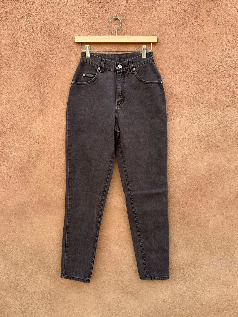 90's Lee Riveted Black Jeans, w: 24