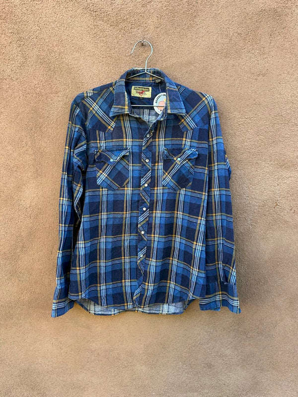 Authentic Western Youngbloods Pearl Snap Flannel Shirt