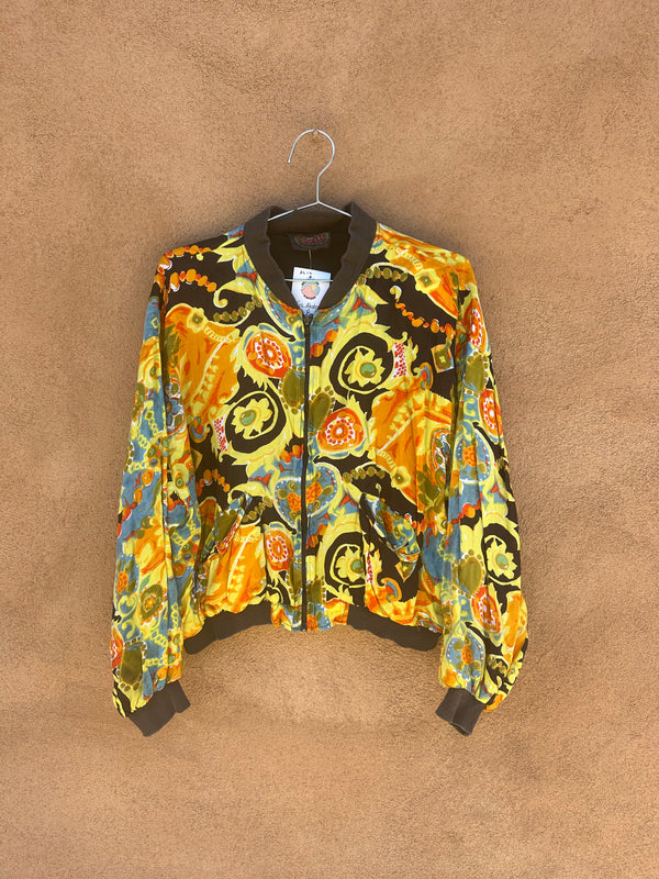 Abstract 90's Bomber Jacket by Copyright - as is