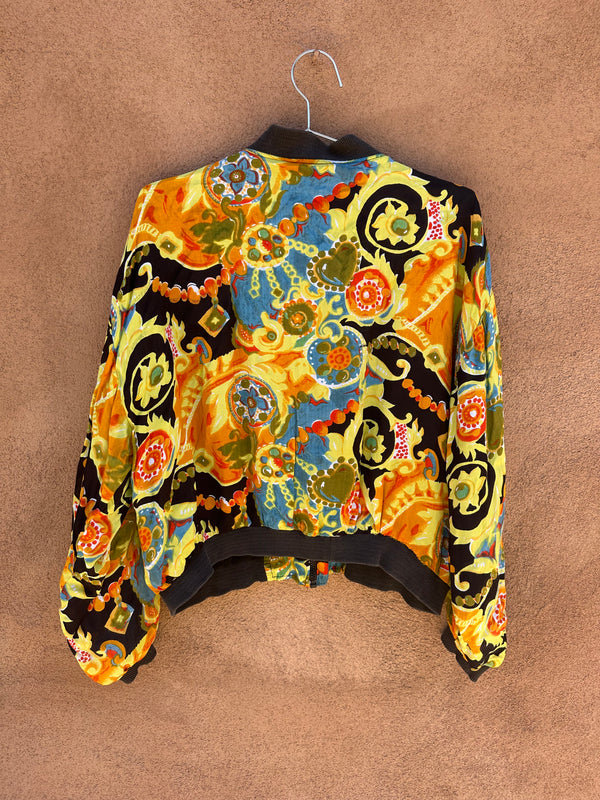 Abstract 90's Bomber Jacket by Copyright - as is