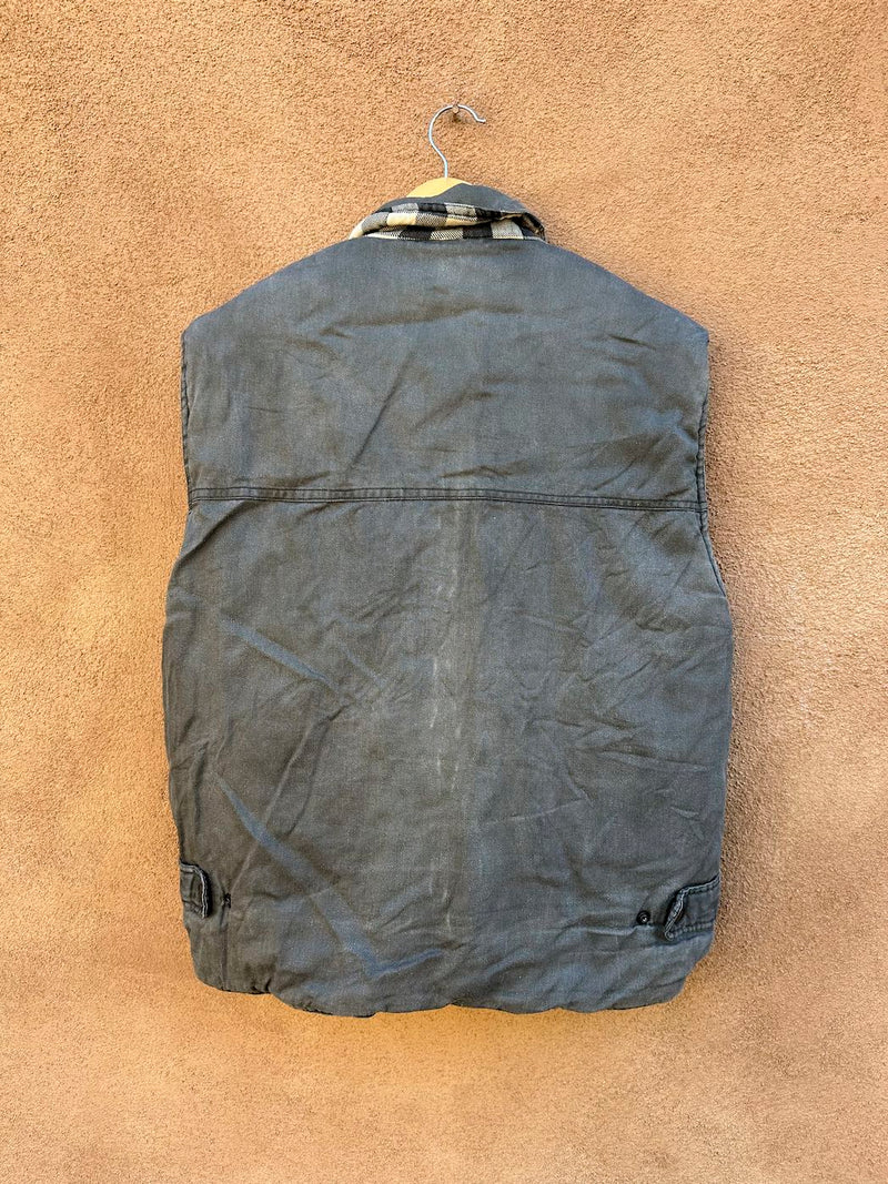 80's Branded Lion Reversible Vest M/L - as is