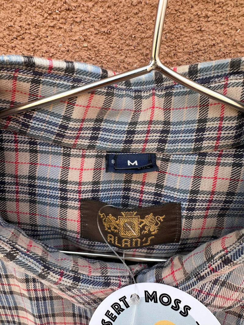 1980's Alan's Plaid Shirt Cotton/Wool Blend