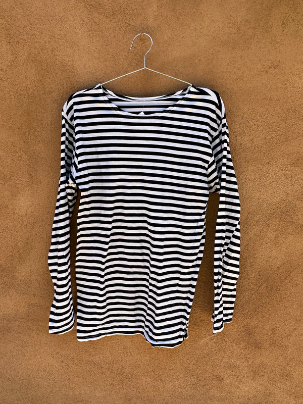 Black & White Striped Single Stitch Sailor T-shirt