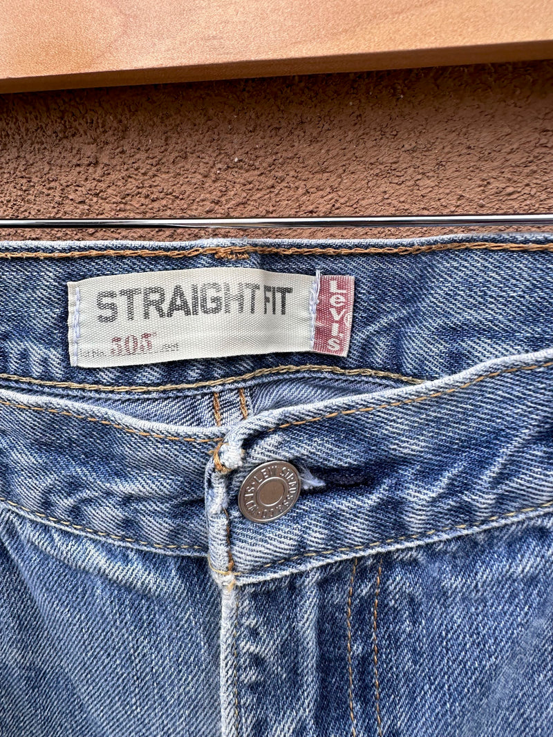 Levi's 505 Straight Fit Jeans 33 x 32