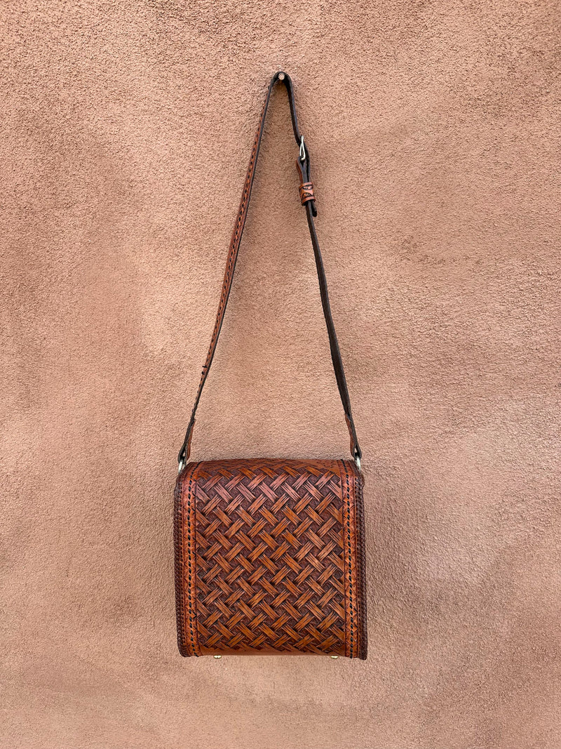 1970's Tooled & Embossed Leather Purse with Thistle