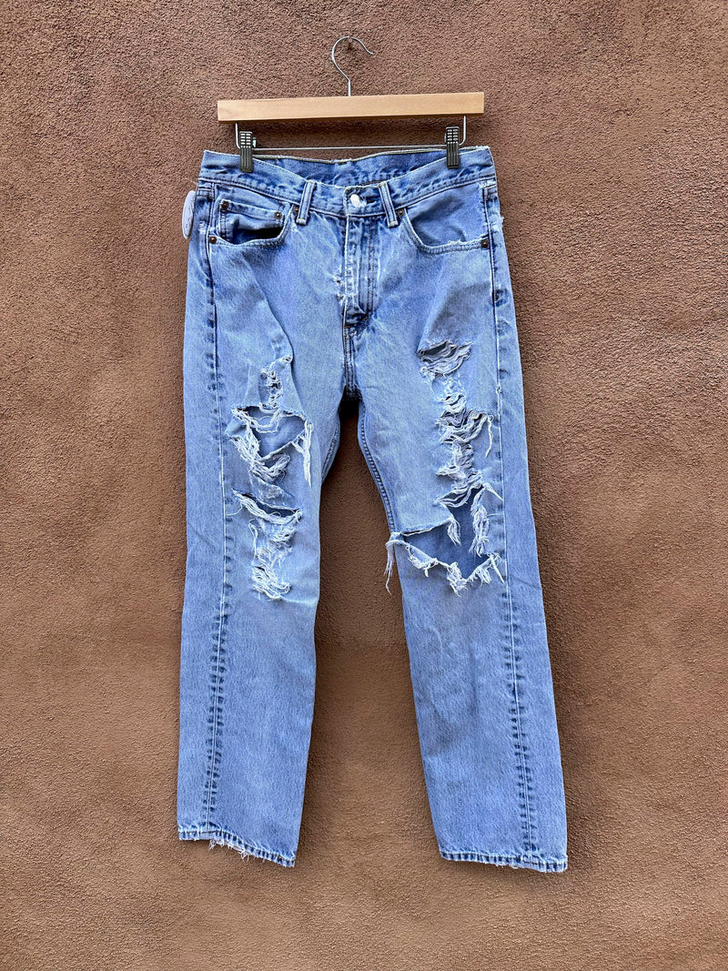 Perfectly Thrashed Levi's 501's 32 x 32