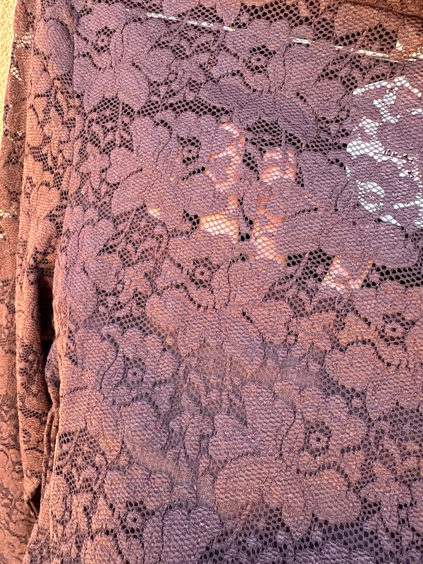 Brown Lace Top by Sharon Young
