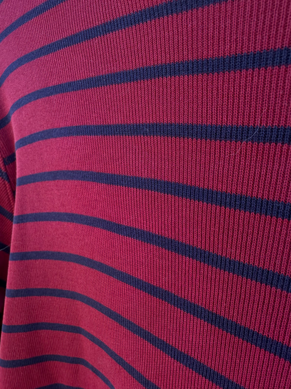 Blue & Red Striped Long Sleeve L.L.Bean Top