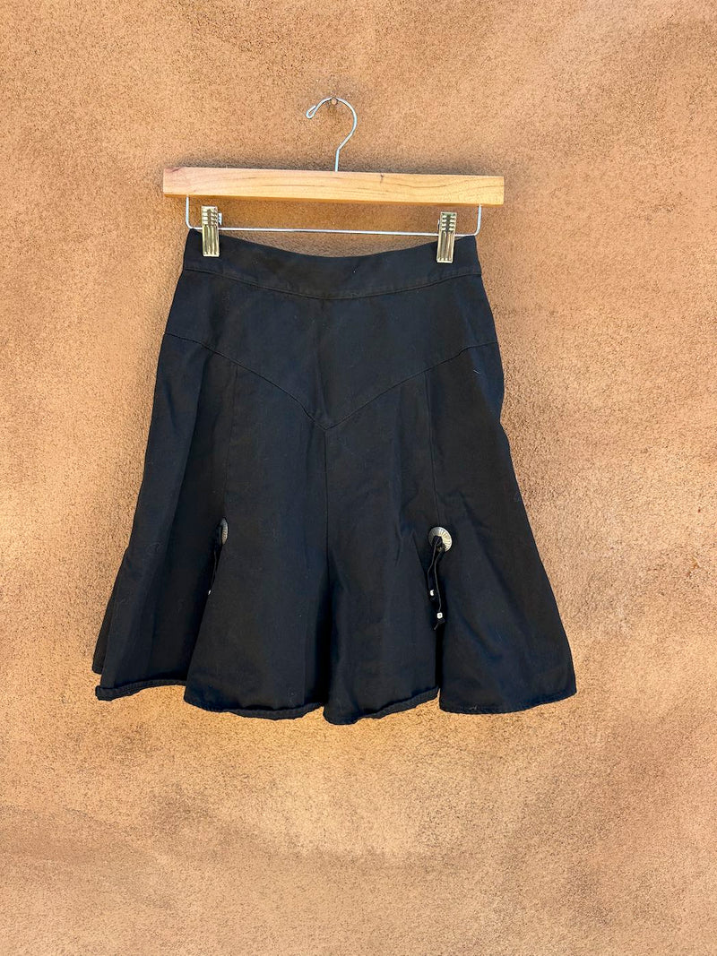 Black Circle T Western Mini Flare Skirt 5/6