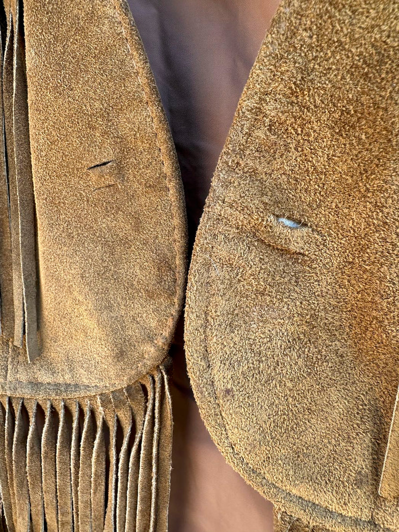 Schott Rancher Fringe Suede Vest, USA