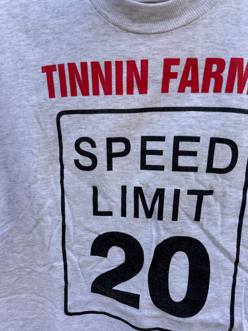 Tinnin Farms Speed Limit 20 T-shirt