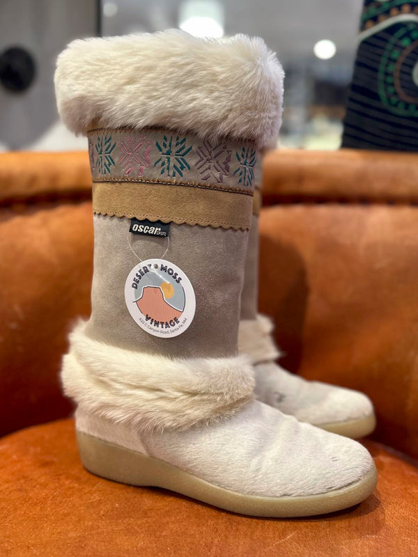 Oscar Sport Suede and Fur Boots 39EU, 8.5US