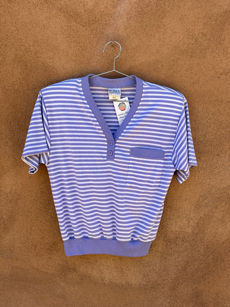 Lavender & White Stripe Koret Top