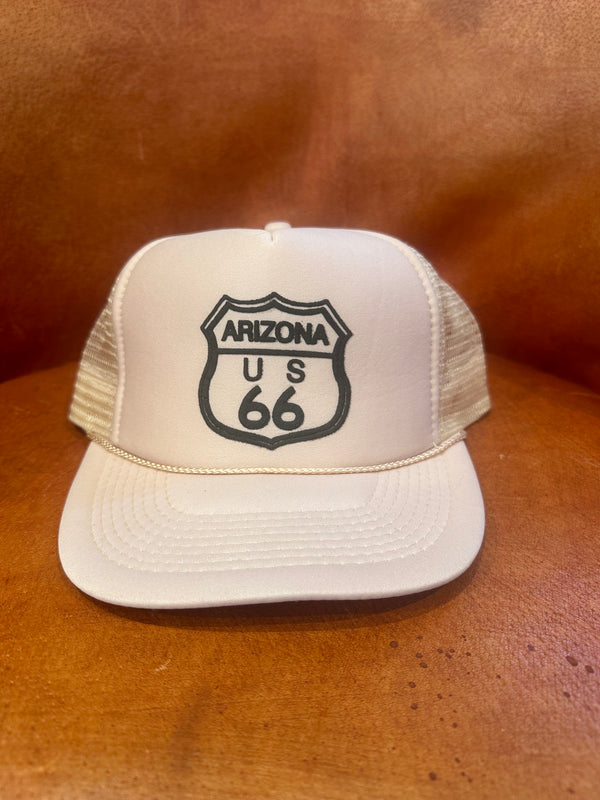 Arizona US 66 Beige Trucker Cap
