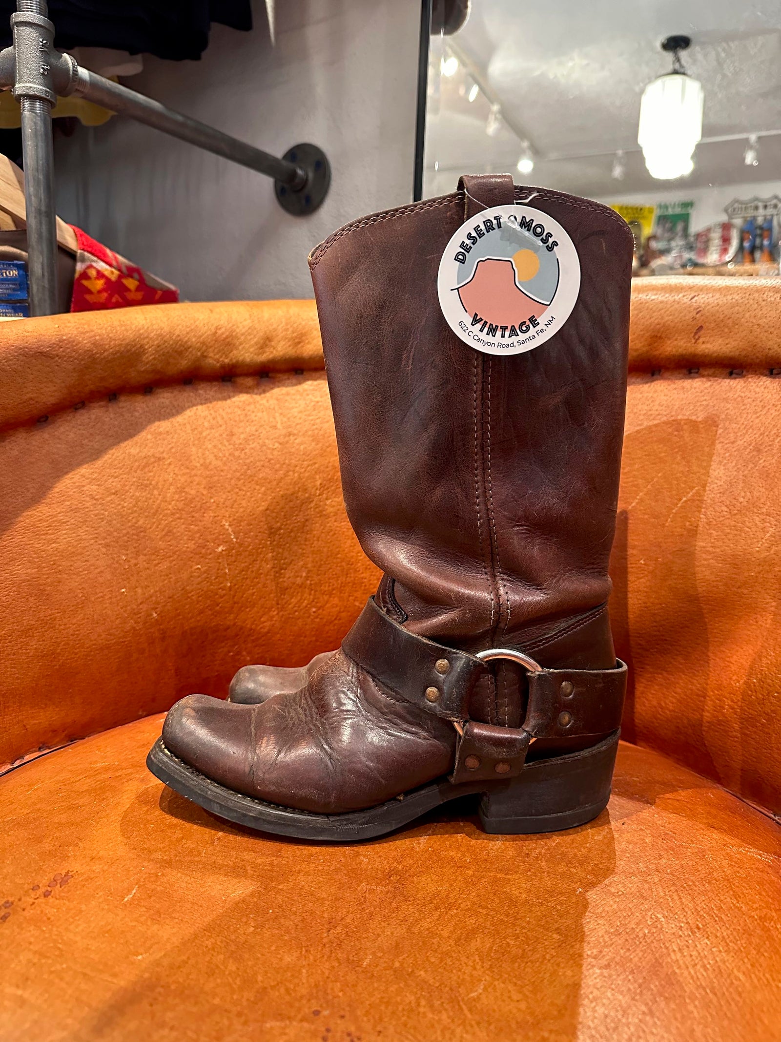 Vintage Distressed Brown Durango Engineer Boots - 6.5M – DESERT
