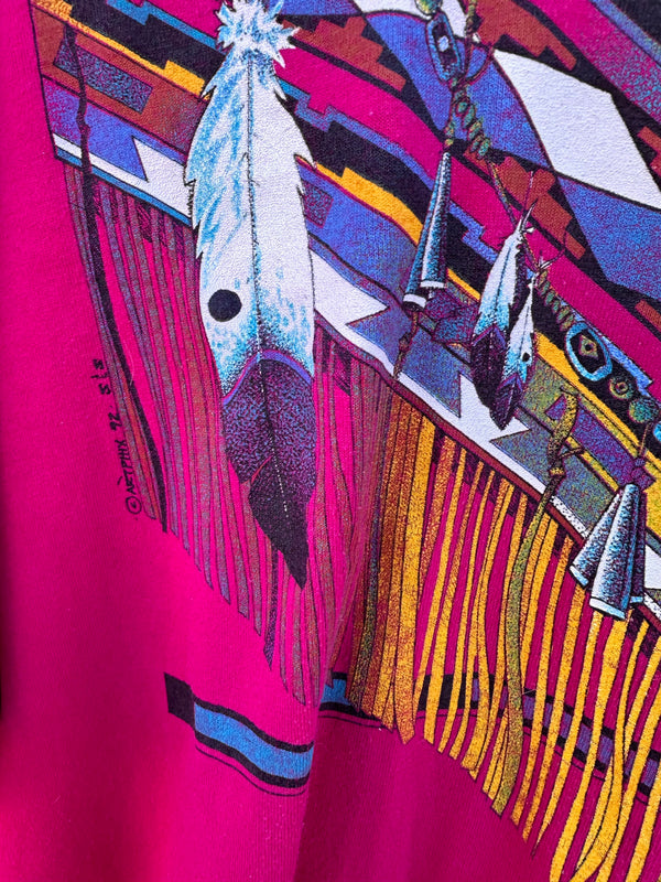 Magenta American Indian T-shirt