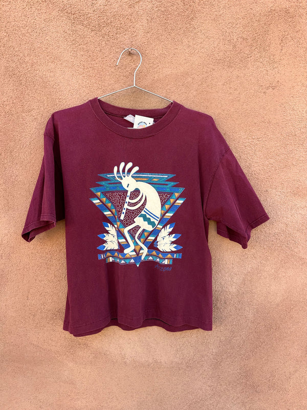 Maroon Kokopelli T-shirt