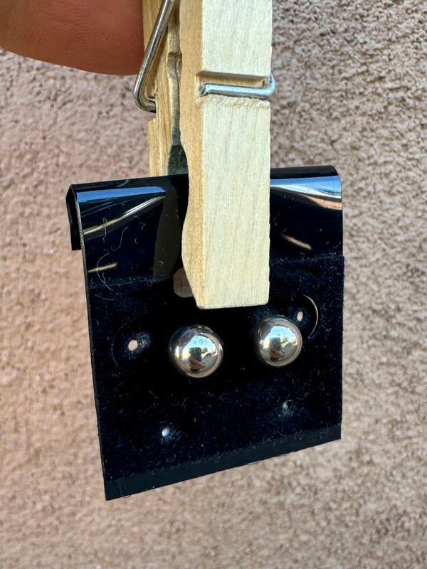 Sterling Silver Ball Studs