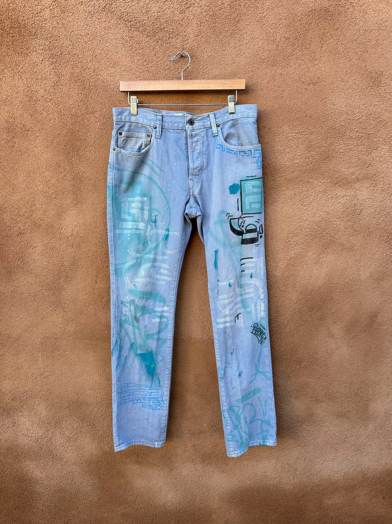 Hand Painted Ralph Lauren Rugby Jeans