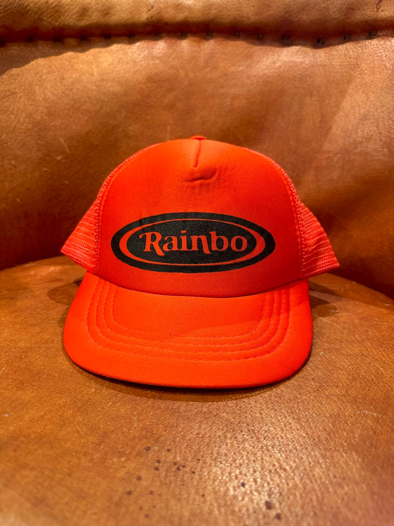Bright Orange Rainbo Bread Mesh Cap