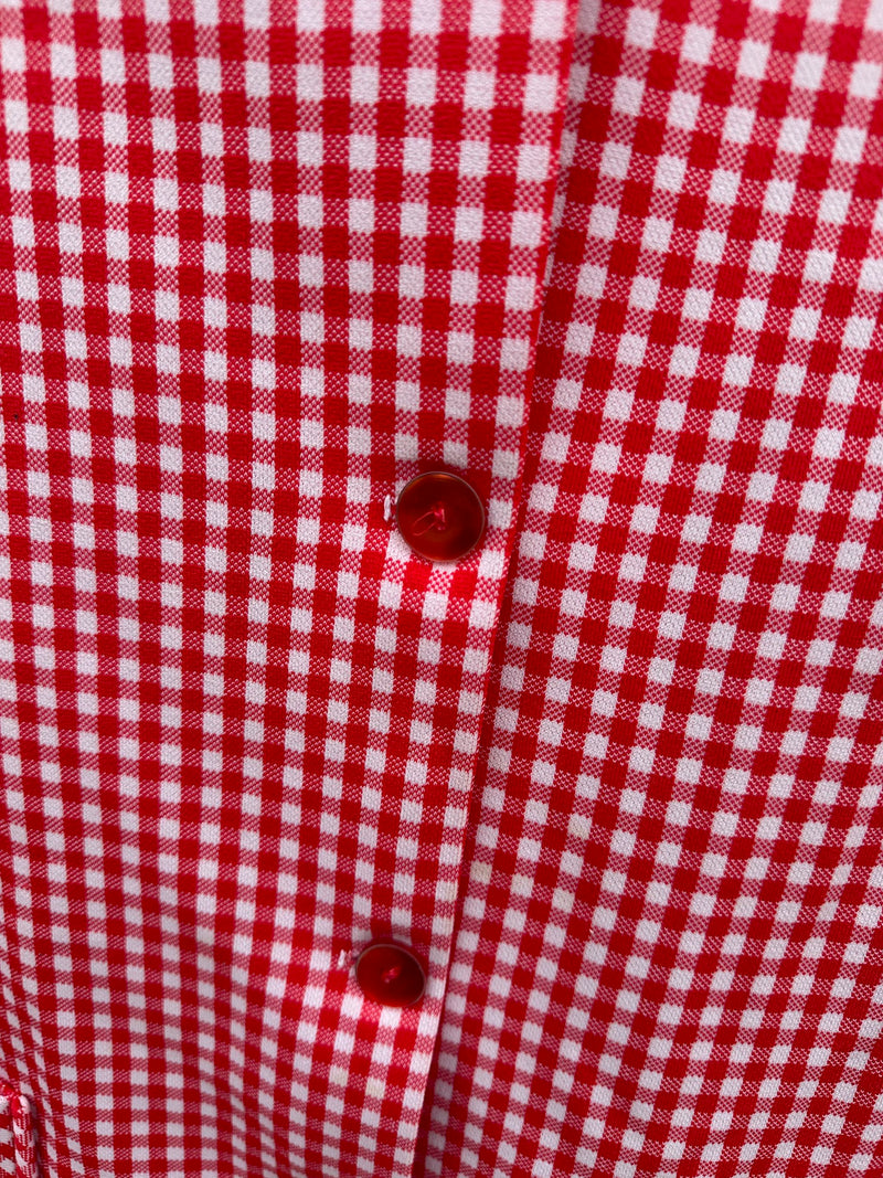 Checkered Tablecloth Jacket/Blouse