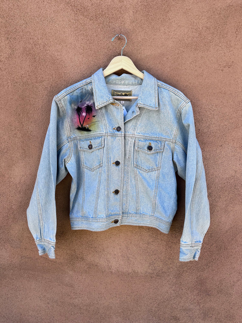 Belem (Brazil) Airbrushed Calvin Klein Denim Jacket