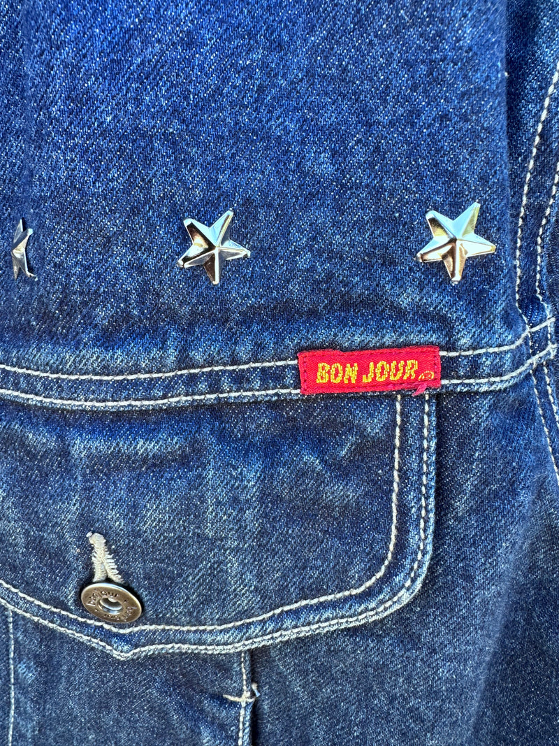 80's Bon Jour Denim Jacket with Southwest Flair