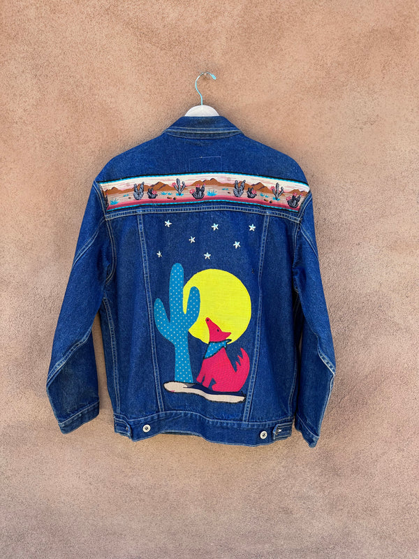 80's Bon Jour Denim Jacket with Southwest Flair