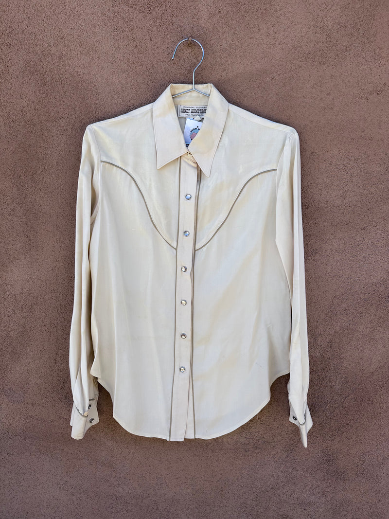 Silk Janet Armstrong Cowboy Clothes San Francisco Blouse - as is