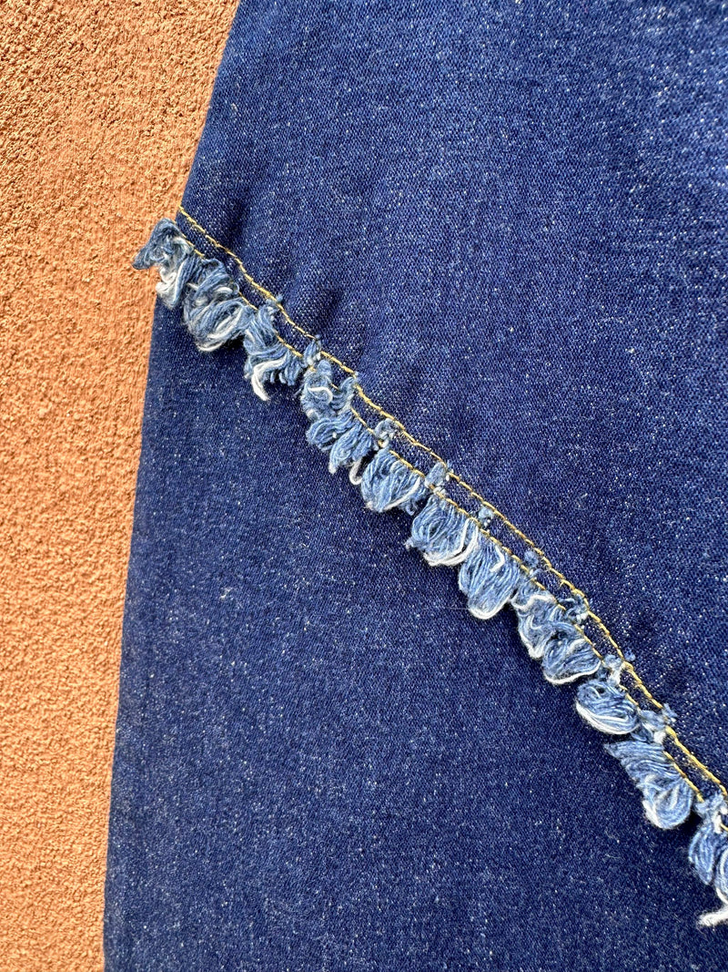 Misty Ki Denim Skirt with Fringe